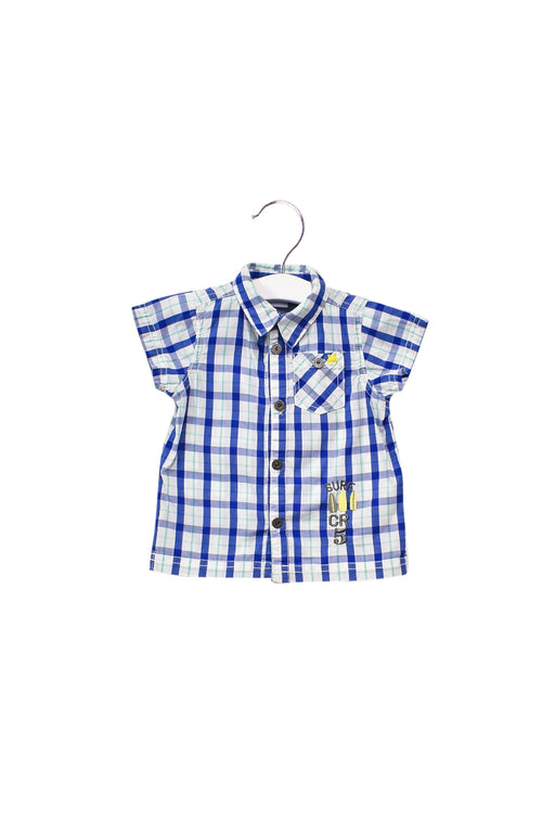A Blue Shirts from Cadet Rousselle in size 6-12M for boy. (Front View)