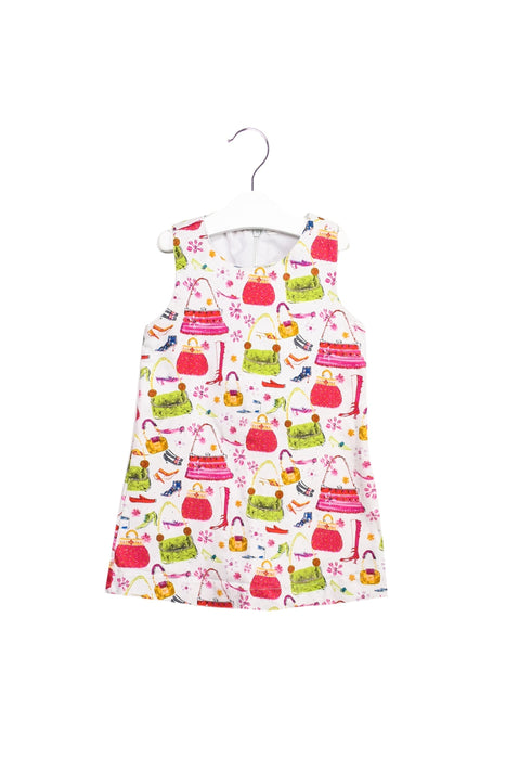 A Pink Sleeveless Dresses from Oilily in size 6-12M for girl. (Front View)