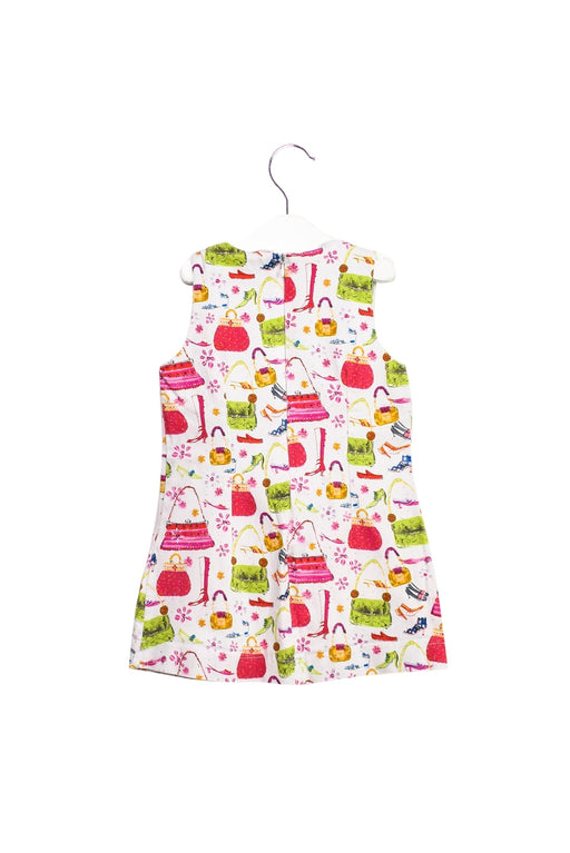 A Pink Sleeveless Dresses from Oilily in size 6-12M for girl. (Front View)