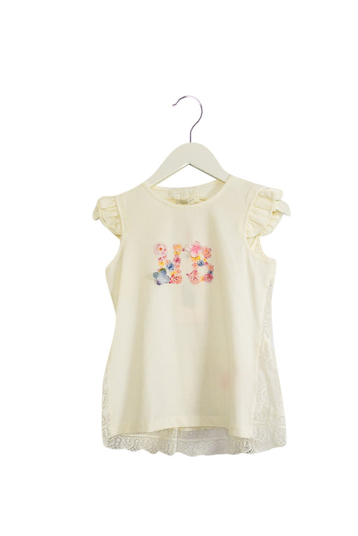 A White Sleeveless Tops from Nicholas & Bears in size 8Y for girl. (Front View)
