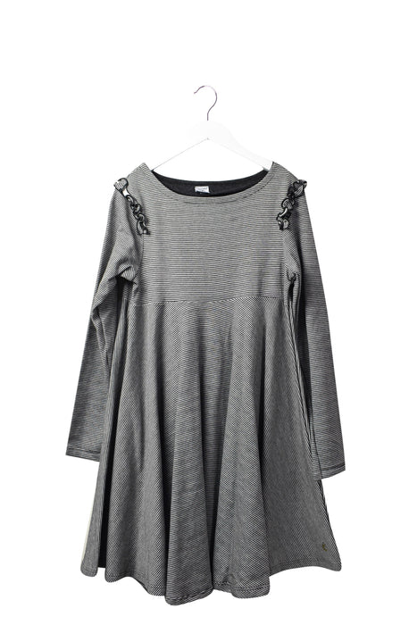 A Black Sweater Dresses from Petit Bateau in size 10Y for girl. (Front View)