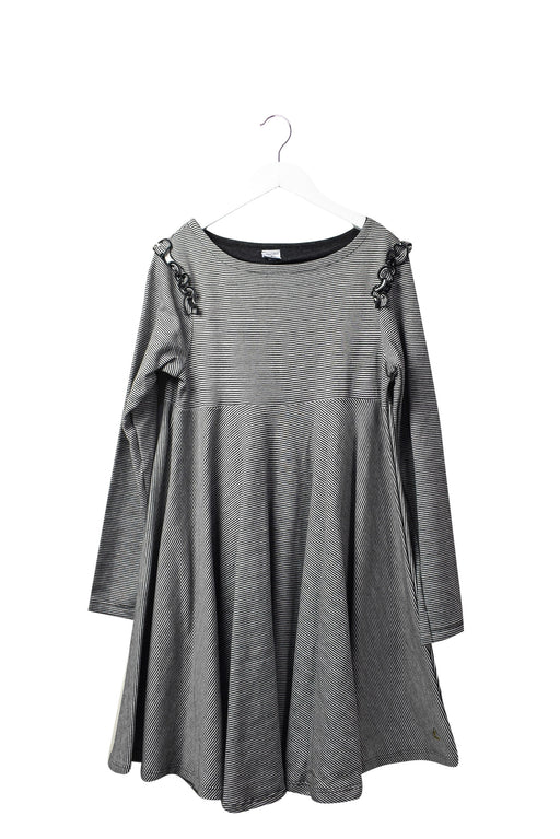 A Black Sweater Dresses from Petit Bateau in size 10Y for girl. (Front View)