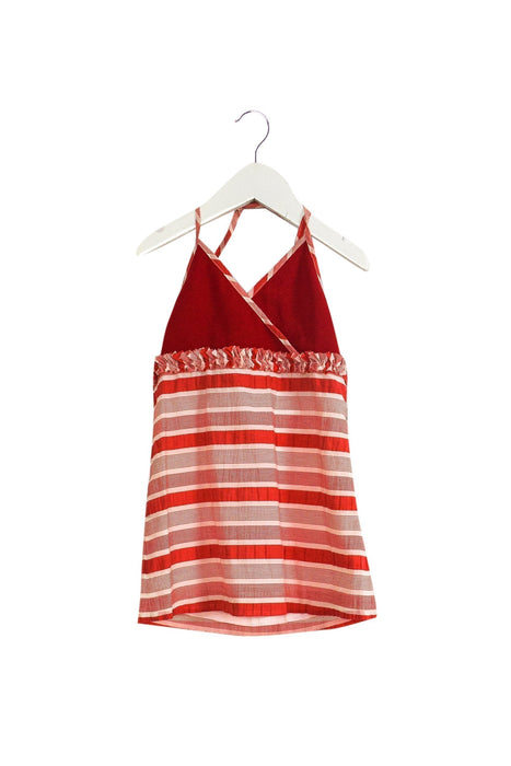 A Red Sleeveless Tops from Nicholas & Bears in size 6-12M for girl. (Back View)