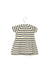 A Ivory Short Sleeve Dresses from Petit Bateau in size 3-6M for girl. (Back View)