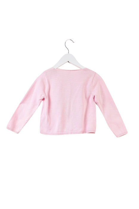 A Pink Cardigans from Jacadi in size 12-18M for girl. (Back View)
