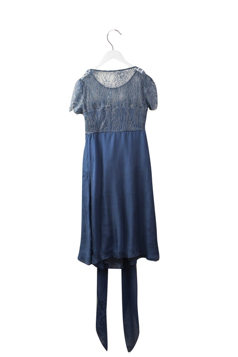 A Blue Short Sleeve Dresses from Seraphine in size XS for maternity. (Back View)