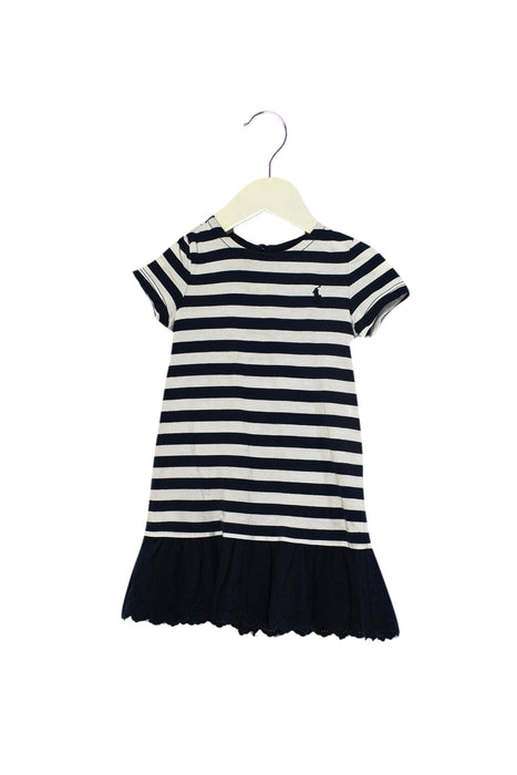 A Navy Dress Sets from Ralph Lauren in size 12-18M for girl. (Front View)