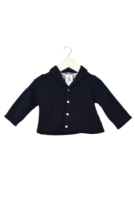 A Navy Lightweight Jackets from Jacadi in size 6-12M for boy. (Front View)