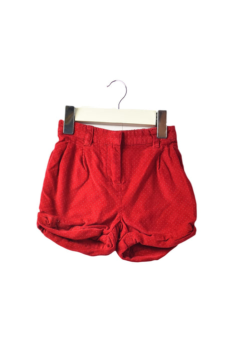 A Red Shorts from Jacadi in size 6-12M for girl. (Front View)