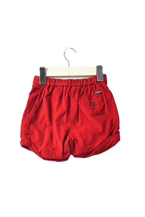 A Red Shorts from Jacadi in size 6-12M for girl. (Back View)