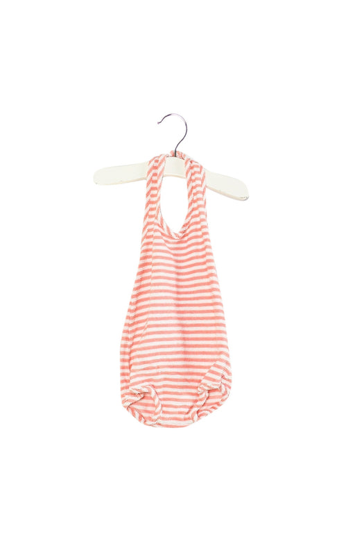 A Pink Swimsuits from Bonton in size 12-18M for girl. (Front View)