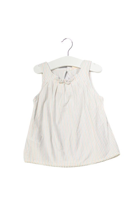 A Blue Sleeveless Tops from Country Road in size 12-18M for girl. (Back View)