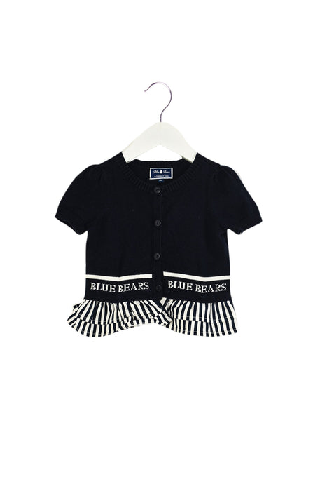 A Navy Cardigans from Nicholas & Bears in size 12-18M for girl. (Front View)