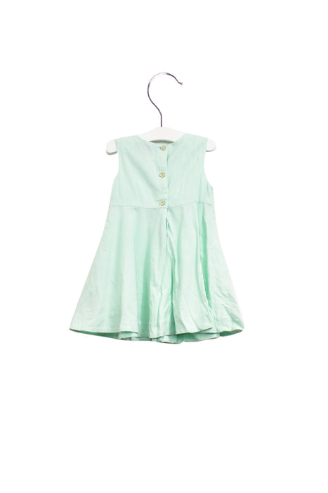 A Green Sleeveless Dresses from Tommy Hilfiger in size 12-18M for girl. (Back View)