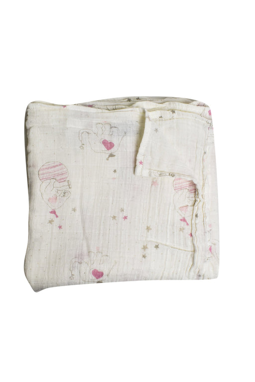 A White Swaddles from Aden & Anais in size O/S for girl. (Front View)