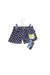A Navy Swim Shorts from MC2 Saint Barth in size 2T for boy. (Back View)