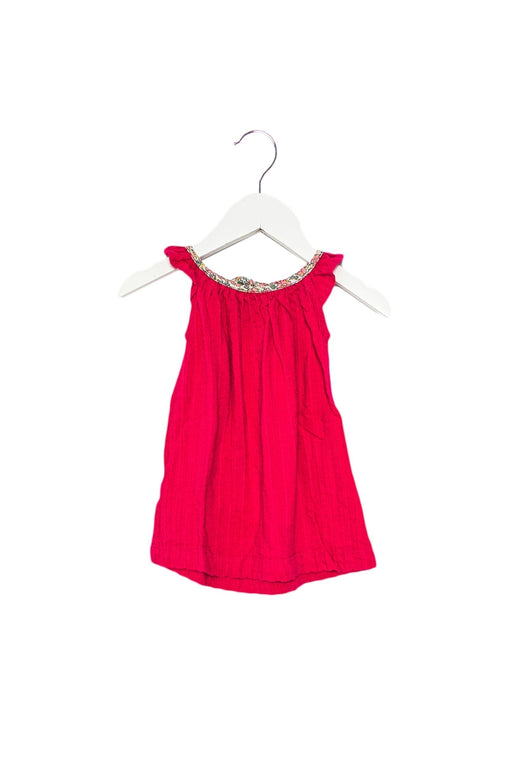 A Pink Sleeveless Dresses from Little Mercerie in size 6-12M for girl. (Front View)