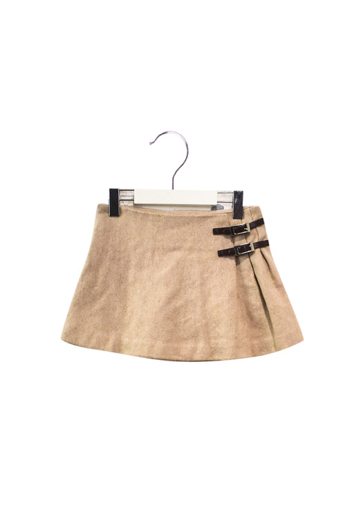 A Brown Short Skirts from CdeC in size 6T for girl. (Front View)