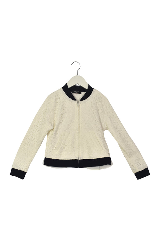 A White Lightweight Jackets from Comme Ca Ism in size 8Y for girl. (Front View)