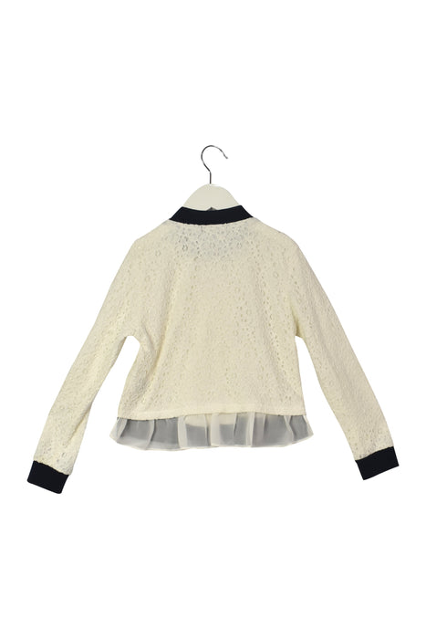 A White Lightweight Jackets from Comme Ca Ism in size 8Y for girl. (Back View)
