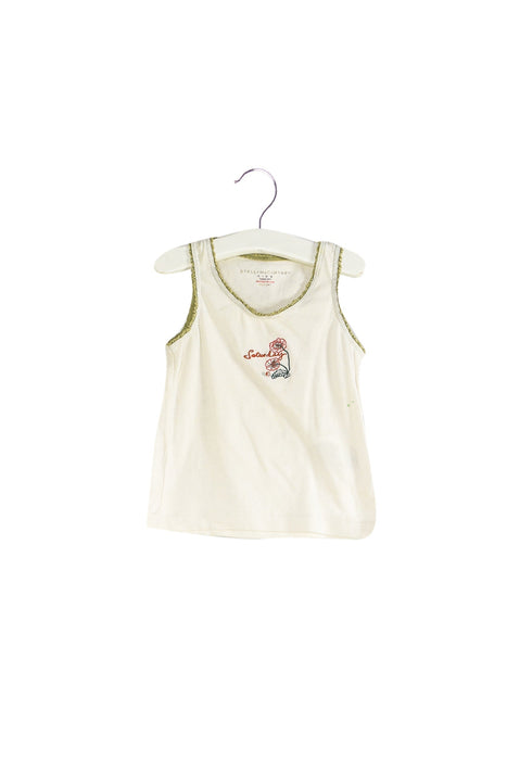 A White Sleeveless Tops from Stella McCartney in size 3T for girl. (Front View)