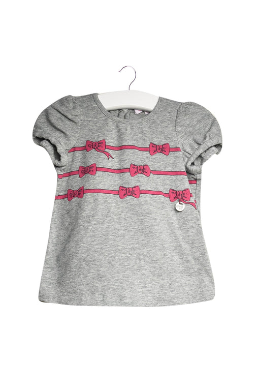 A Grey Short Sleeve T Shirts from Nicholas & Bears in size 6-12M for girl. (Front View)