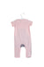 A Pink Short Sleeve Jumpsuits from Seed in size 0-3M for girl. (Back View)