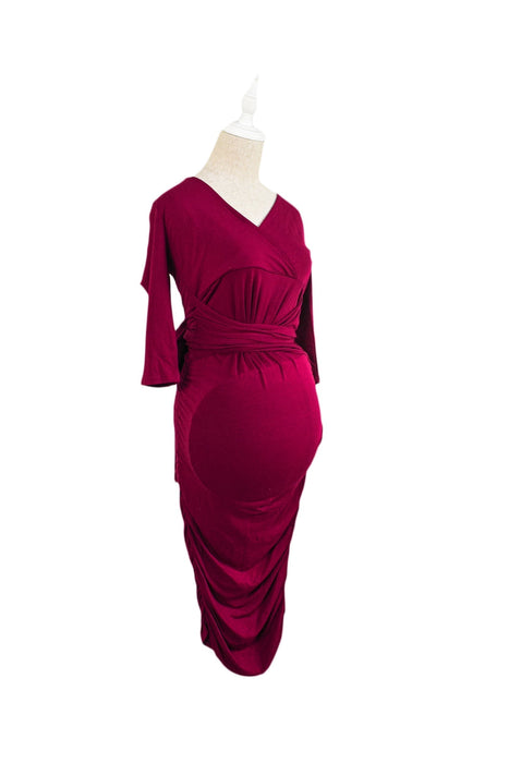 A Pink Nursing Dresses from Isabella Oliver in size S for maternity. (Back View)
