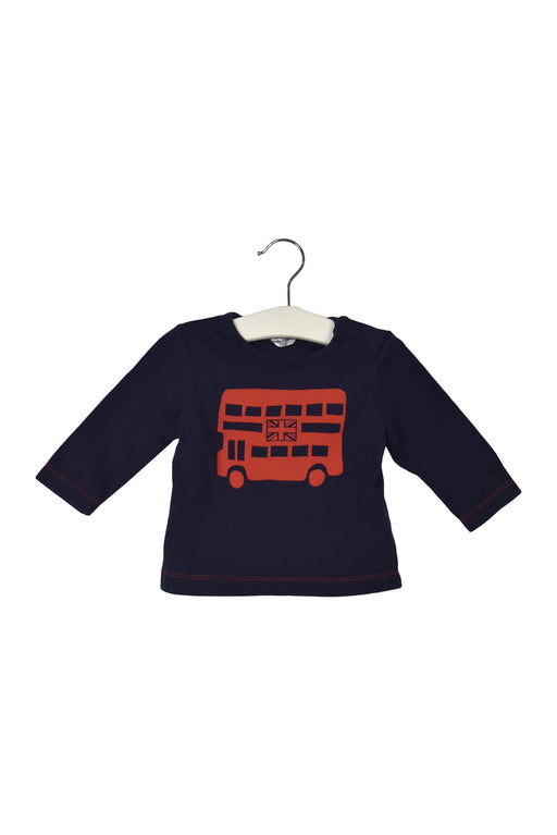 A Navy Long Sleeve Tops from Boden in size 3-6M for boy. (Front View)
