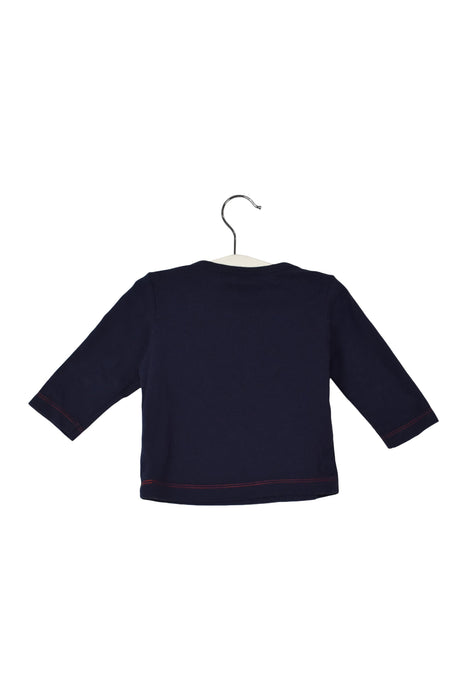 A Navy Long Sleeve Tops from Boden in size 3-6M for boy. (Back View)