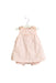 A Pink Sleeveless Rompers from Jacadi in size 3-6M for girl. (Front View)