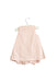 A Pink Sleeveless Rompers from Jacadi in size 3-6M for girl. (Front View)