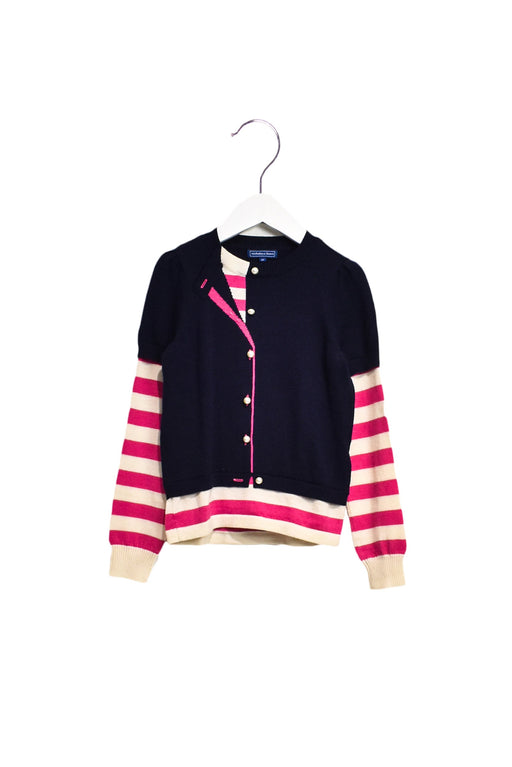 A Navy Knit Sweaters from Nicholas & Bears in size 6T for girl. (Front View)