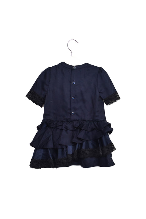 A Navy Short Sleeve Dresses from Diesel in size 3-6M for girl. (Front View)