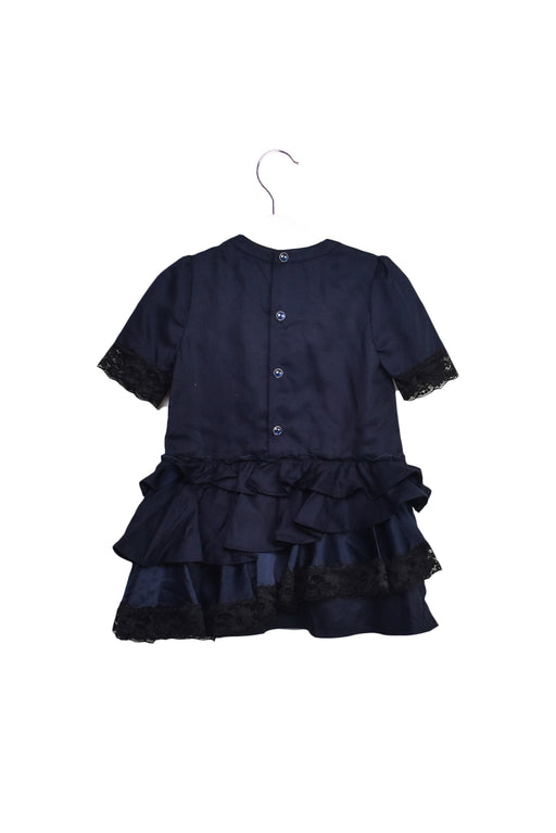 A Navy Short Sleeve Dresses from Diesel in size 3-6M for girl. (Front View)