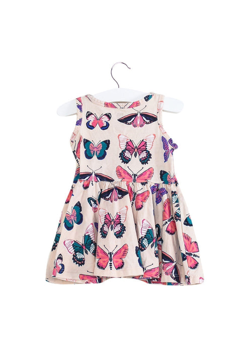 A Pink Sleeveless Dresses from Tea in size 6-12M for girl. (Back View)