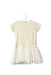 A Gold Short Sleeve Dresses from Petit Bateau in size 12-18M for girl. (Front View)
