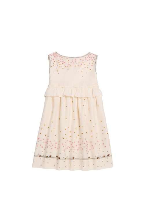 A Ivory Sleeveless Dresses from Bonpoint in size 4T for girl. (Front View)