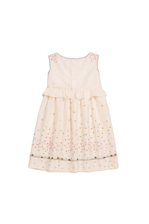 A Ivory Sleeveless Dresses from Bonpoint in size 4T for girl. (Front View)