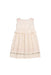 A Ivory Sleeveless Dresses from Bonpoint in size 4T for girl. (Back View)