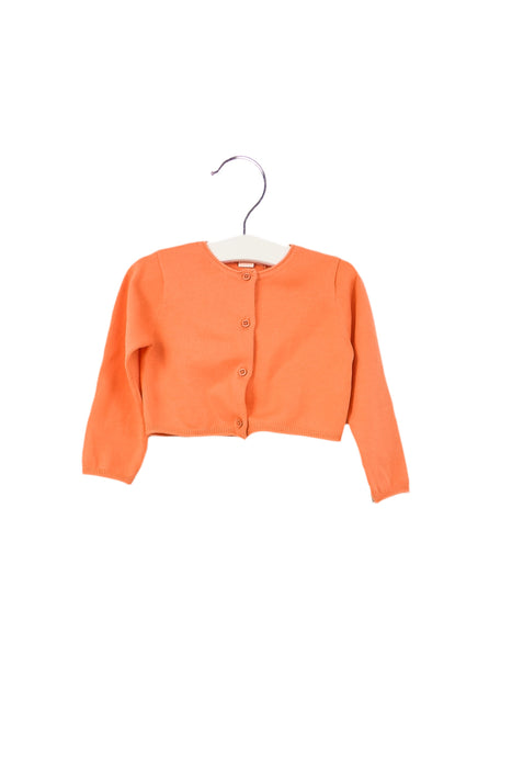 A Orange Cardigans from Marie Chantal in size 12-18M for girl. (Front View)