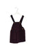 A Burgundy Overall Dresses from Petit Bateau in size 6-12M for girl. (Back View)