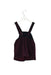 A Burgundy Overall Dresses from Petit Bateau in size 6-12M for girl. (Back View)