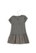 A Grey Short Sleeve Dresses from Château de Sable in size 12-18M for girl. (Back View)