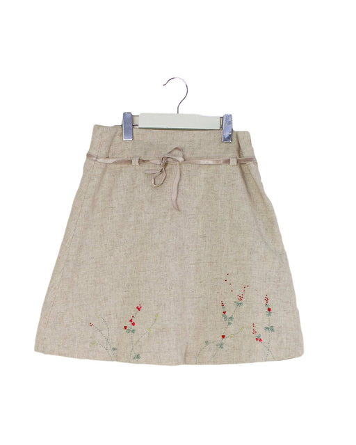 A Ivory Mid Skirts from Jacadi in size 8Y for girl. (Front View)