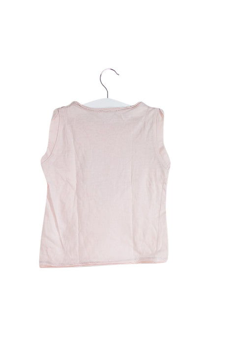 A Pink Sleeveless Tops from CdeC in size 2T for girl. (Back View)
