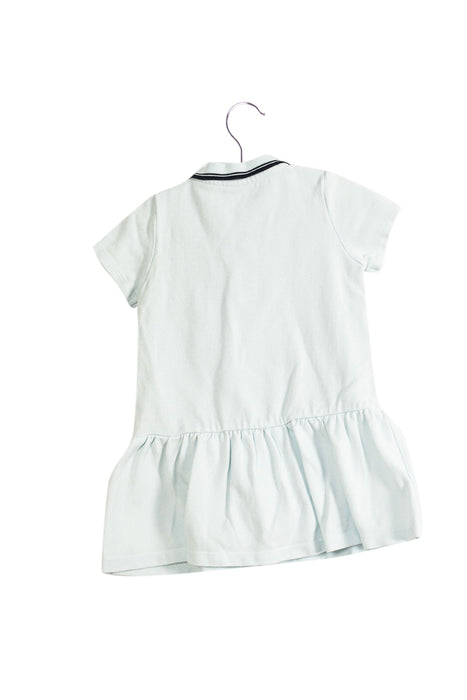 A Blue Short Sleeve Dresses from Petit Bateau in size 12-18M for girl. (Back View)