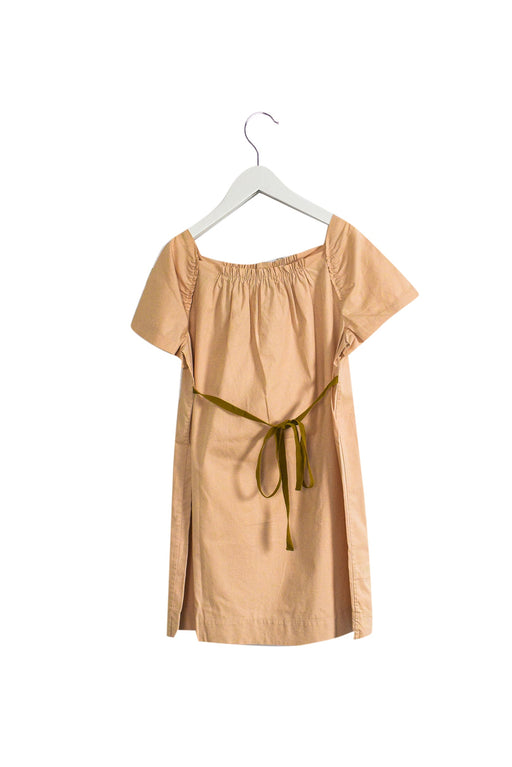 A Pink Short Sleeve Dresses from Bonpoint in size 8Y for girl. (Front View)