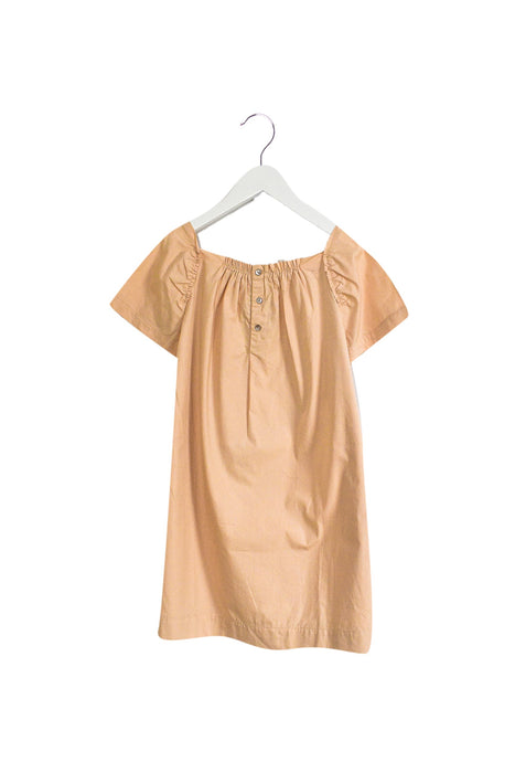 A Pink Short Sleeve Dresses from Bonpoint in size 8Y for girl. (Back View)