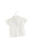 A White Short Sleeve Polos from Laranjinha in size 0-3M for boy. (Back View)
